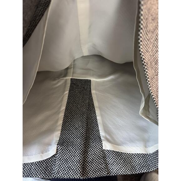 Yves Saint Laurent Rive Gauche Skirt Womens 40 Gray Tweed Wool Mohair Italy - Picture 14 of 16